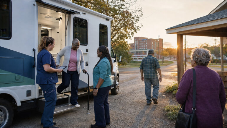 Care Arrives Here: Mobile Health Clinic Access