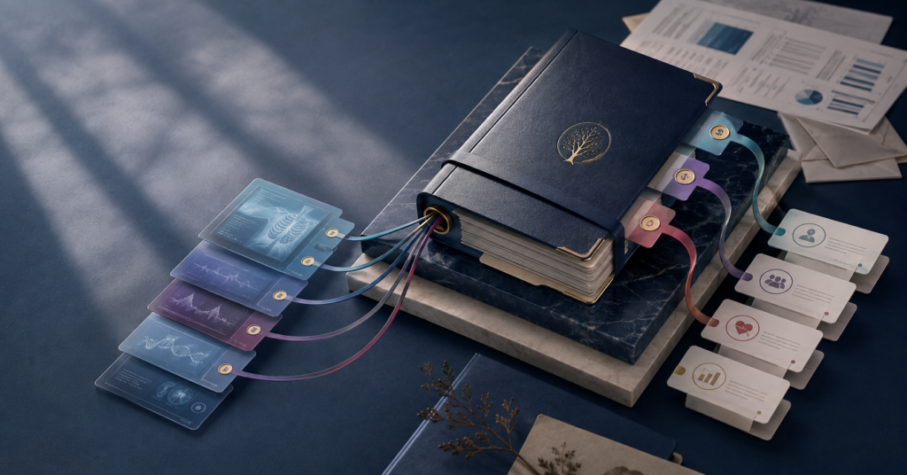 Patient data compact connecting protected records to accountable healthcare use.