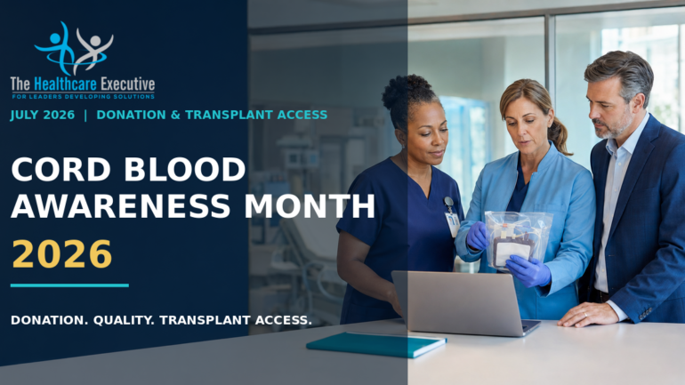 Labor and delivery, cord blood collection, and transplant leaders reviewing a hospital donation-to-transplant workflow for July 2026