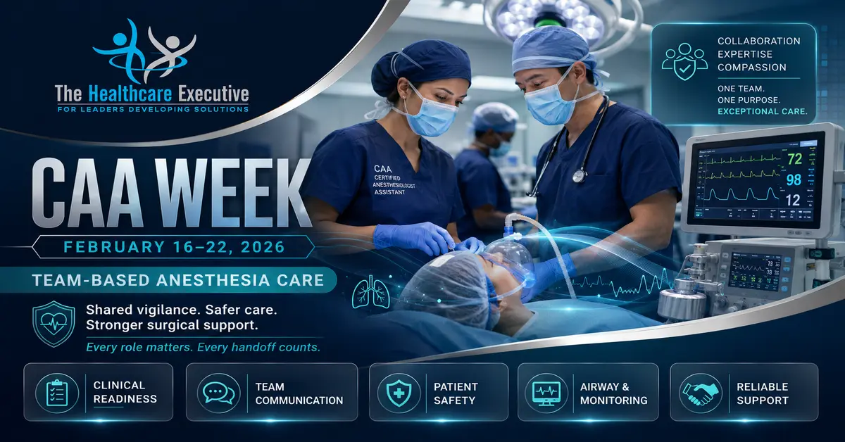 CAA Week 2026 clinical airlock moving an anesthesia workforce model through authorization, credentials, privileges, and team integration toward safe team practice.