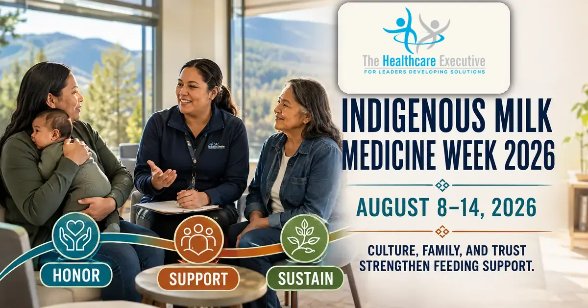 Indigenous Milk Medicine Week 2026 executive healthcare observance hero.