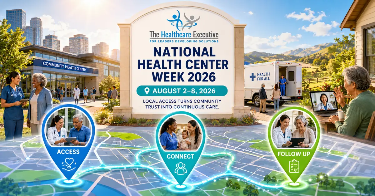 National Health Center Week 2026 executive healthcare observance hero.