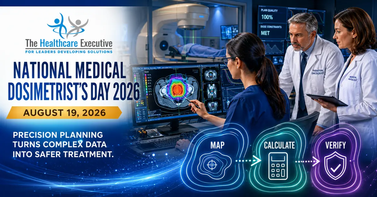 National Medical Dosimetrist’s Day 2026 executive healthcare observance hero.