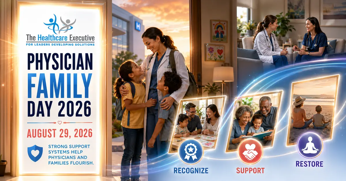 Physician Family Day 2026 executive healthcare observance hero.