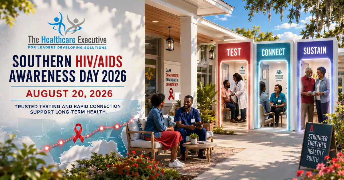Southern HIV/AIDS Awareness Day 2026 executive healthcare observance hero.