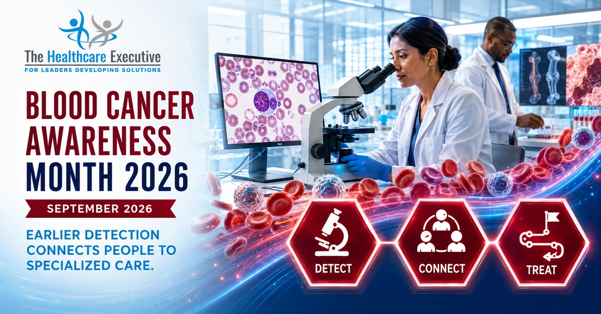 Blood Cancer Awareness Month 2026 executive healthcare observance hero.