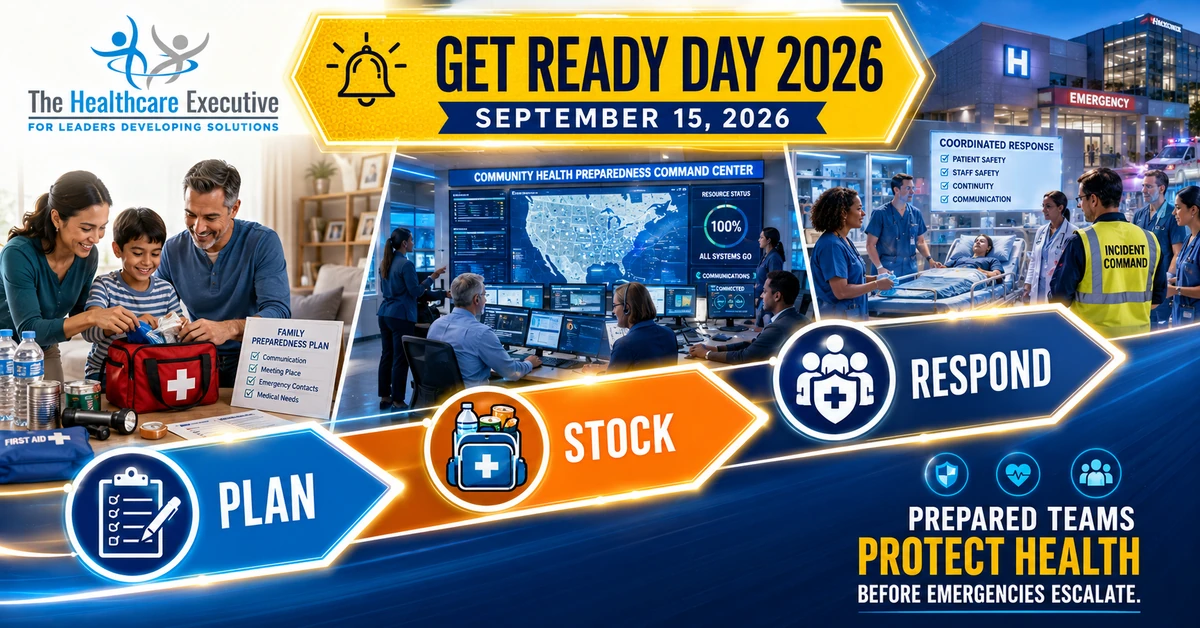 Get Ready Day 2026 executive healthcare observance hero.