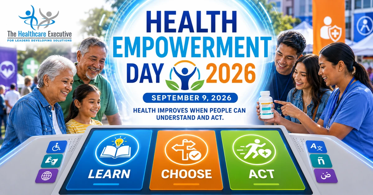 Health Empowerment Day 2026 executive healthcare observance hero.