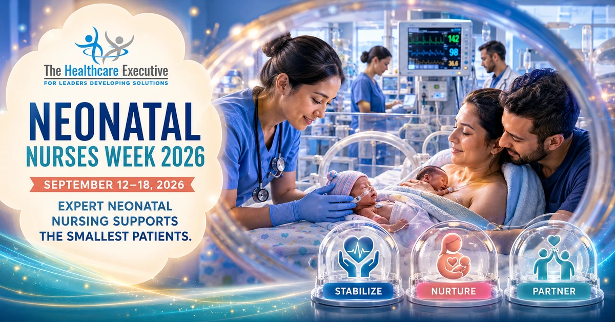 Neonatal Nurses Week 2026 executive healthcare observance hero.
