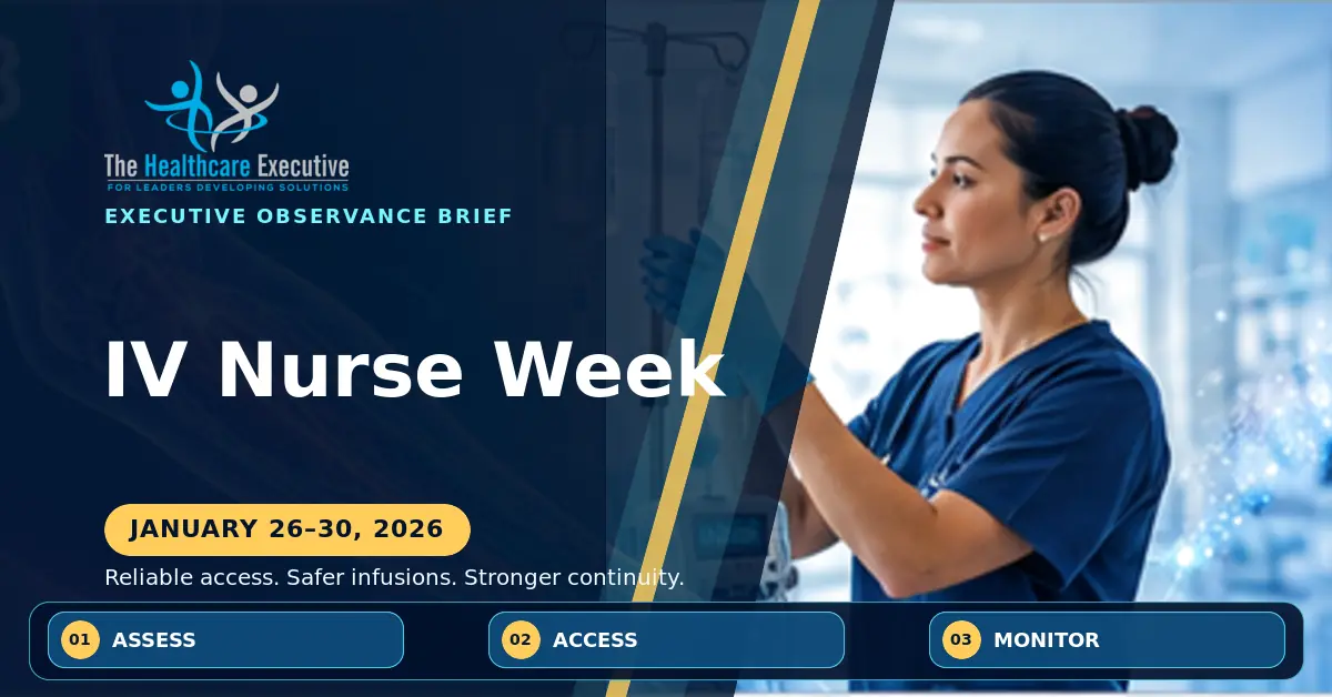 IV Nurse Week 2026 executive observance hero.