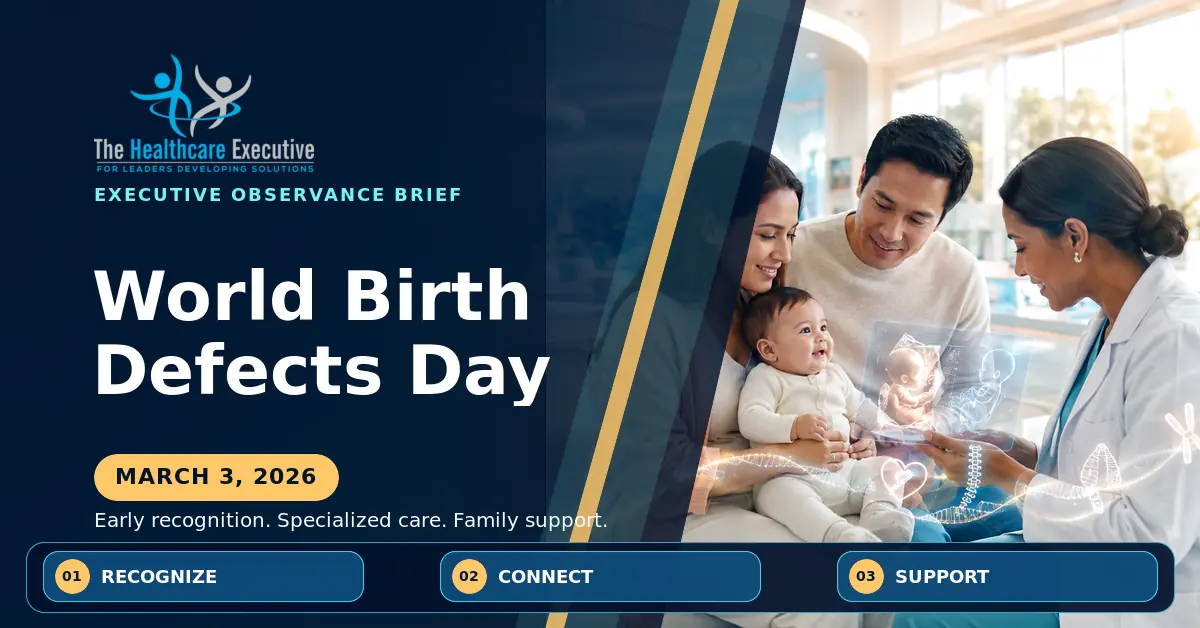 World Birth Defects Day 2026 executive observance hero.