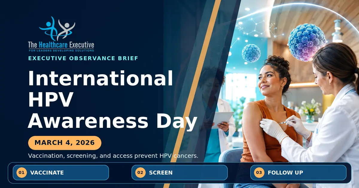 International HPV Awareness Day 2026 executive observance hero.