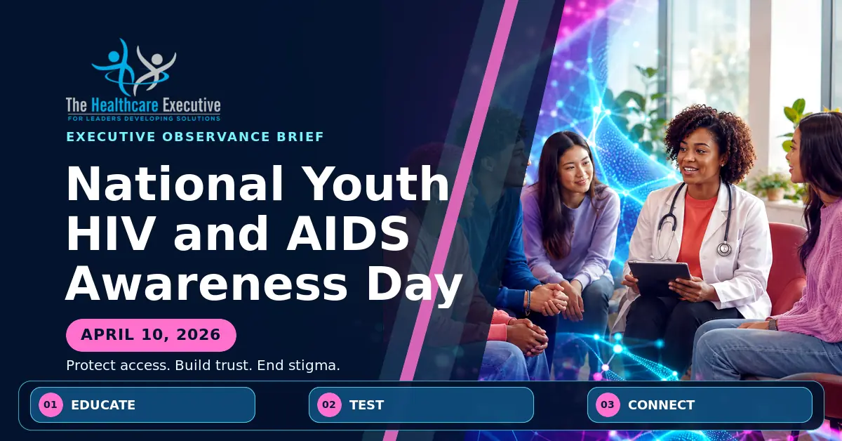 National Youth HIV and AIDS Awareness Day 2026 executive observance hero.