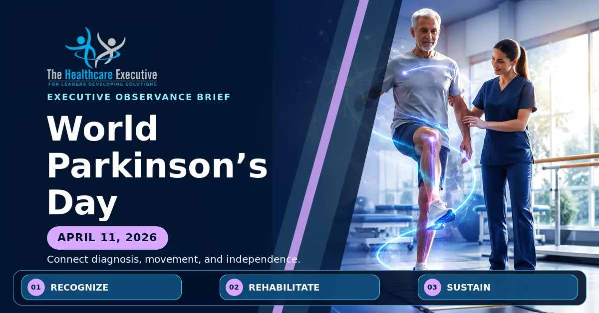 World Parkinson’s Day 2026 executive observance hero.
