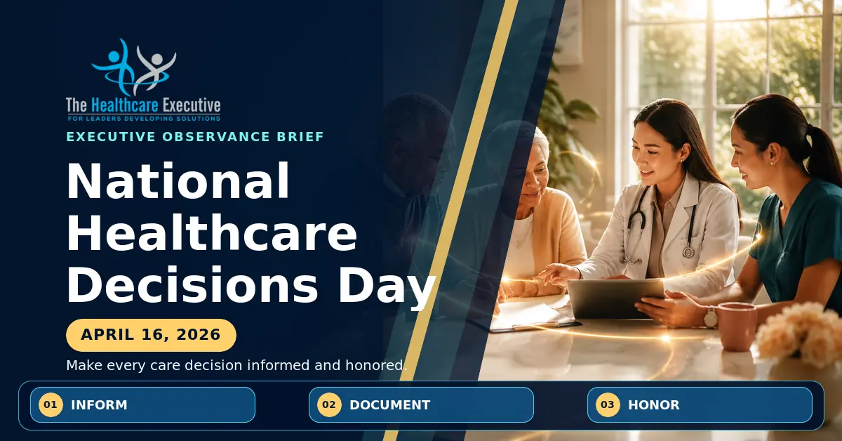 National Healthcare Decisions Day 2026 executive observance hero.