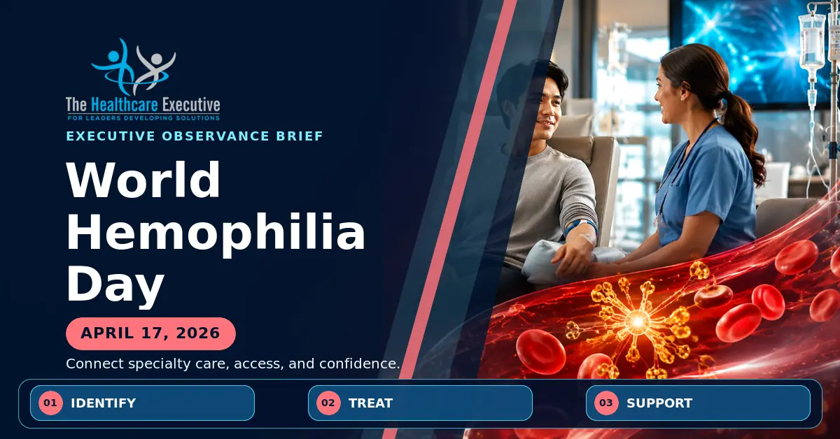 World Hemophilia Day 2026 executive observance hero.