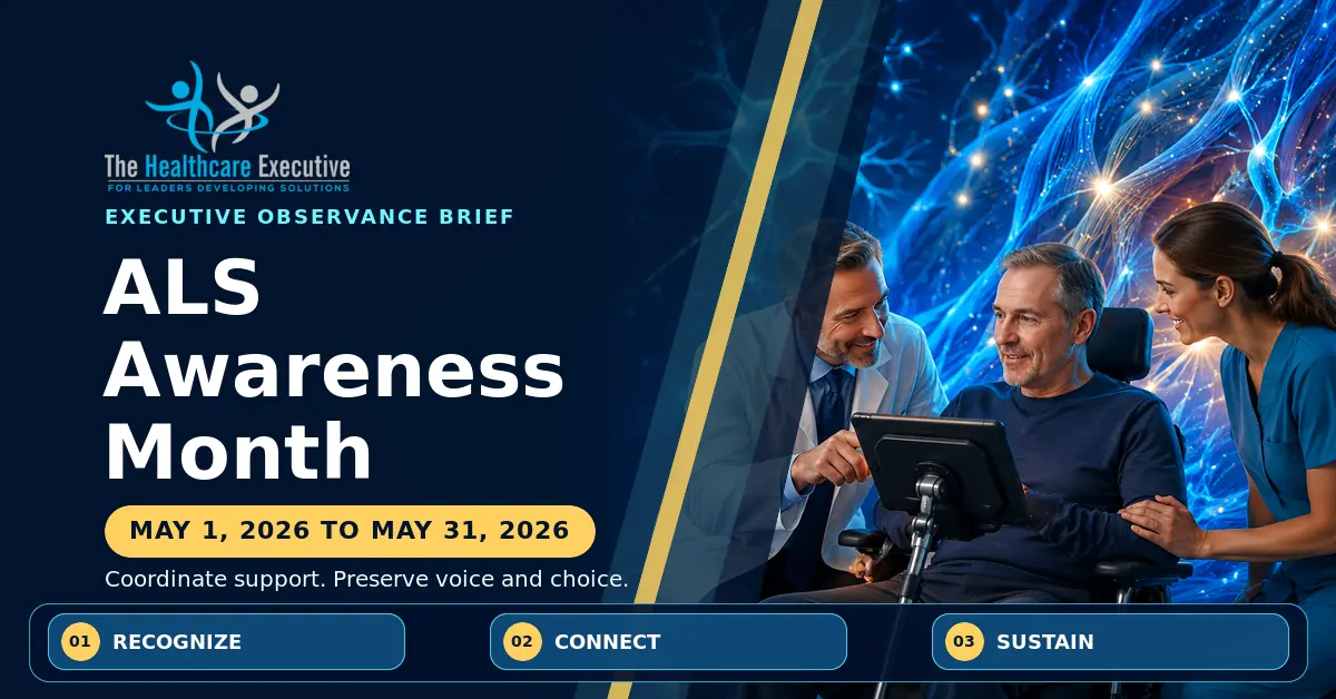 ALS Awareness Month 2026 executive observance hero.