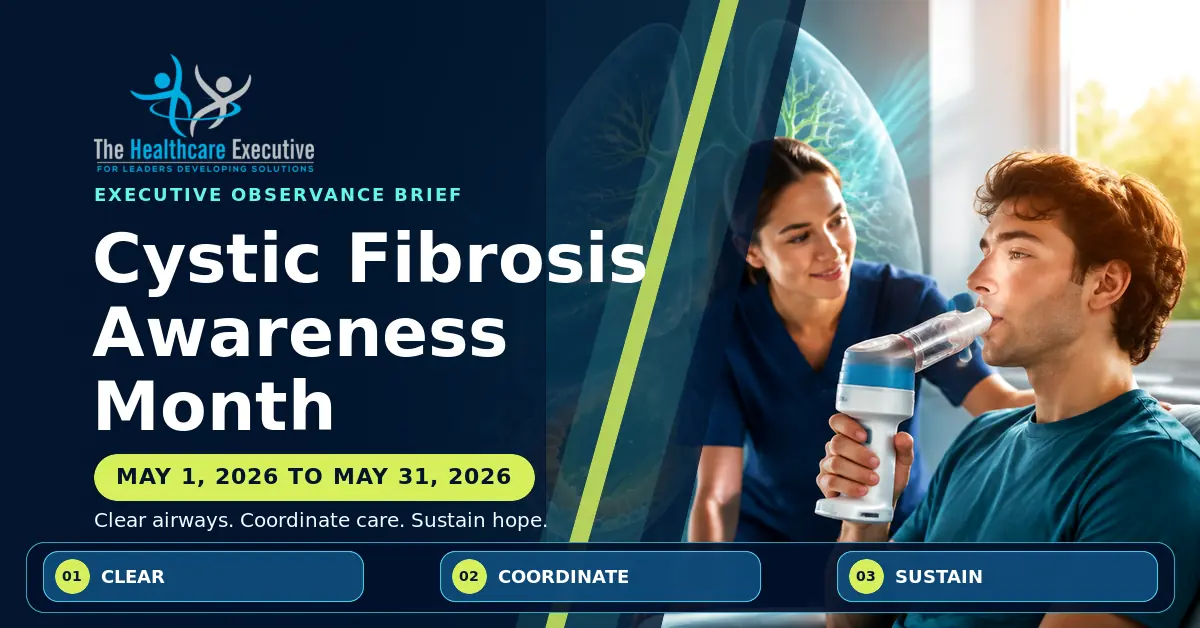 Cystic Fibrosis Awareness Month 2026 executive observance hero.