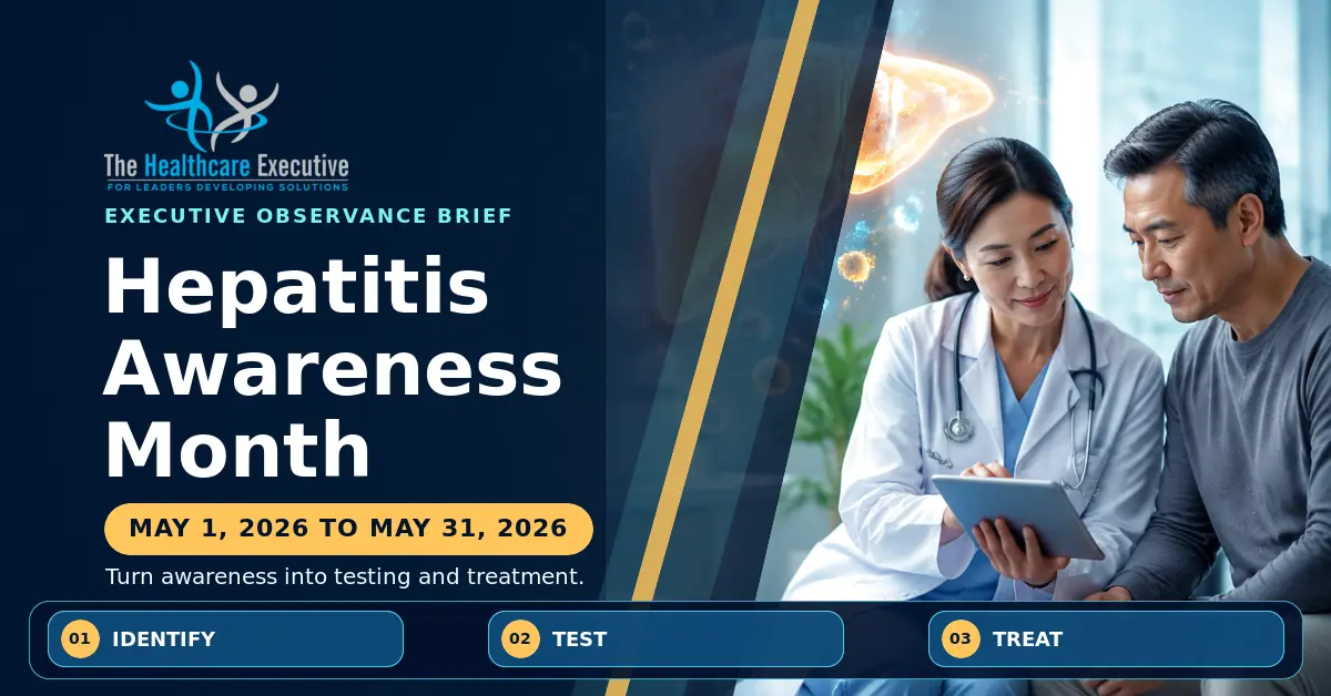 Hepatitis Awareness Month 2026 executive observance hero.