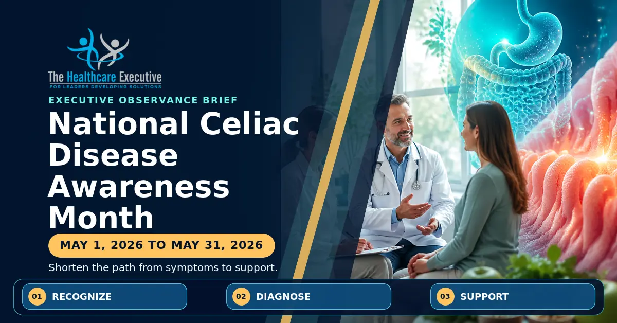 National Celiac Disease Awareness Month 2026 executive observance hero.