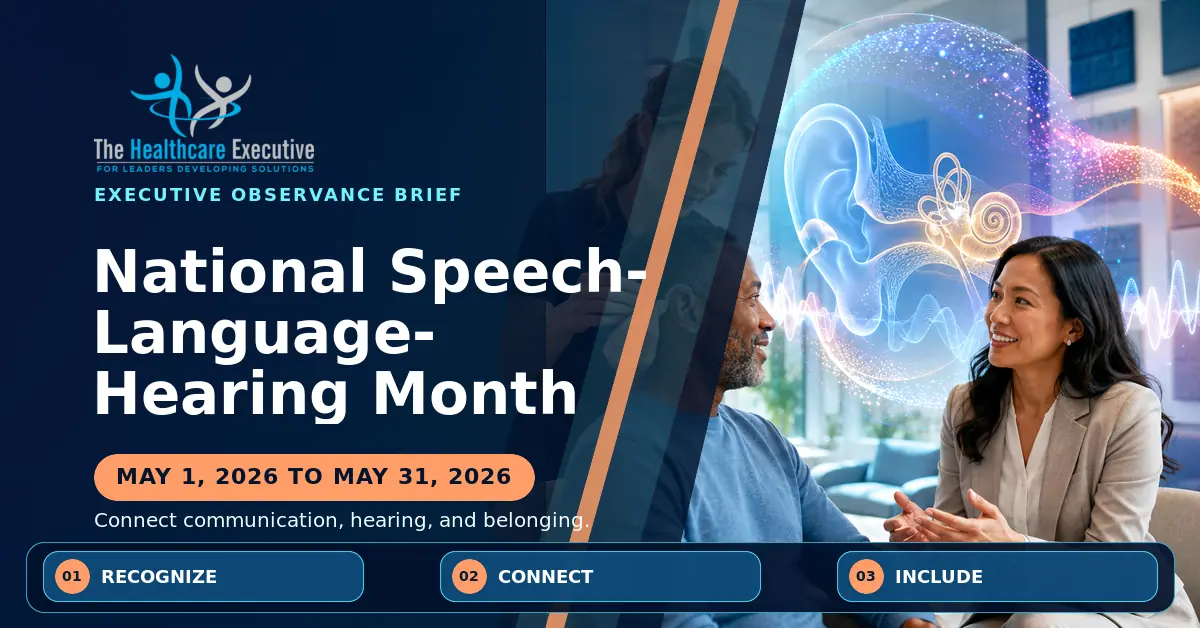National Speech-Language-Hearing Month 2026 executive observance hero.