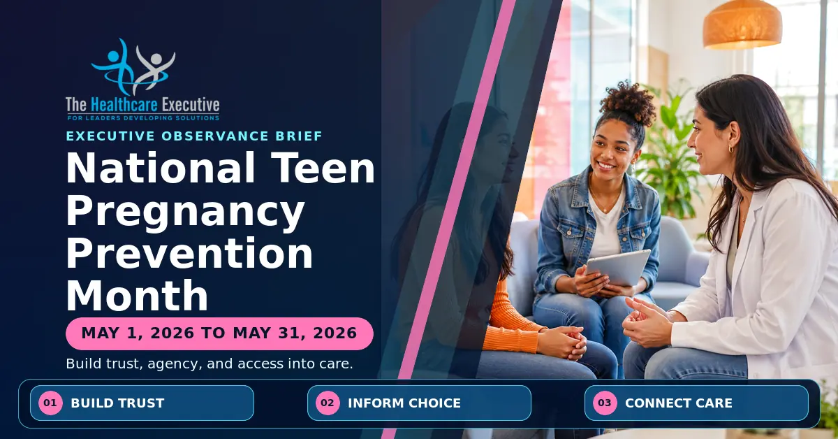 National Teen Pregnancy Prevention Month 2026 executive observance hero.