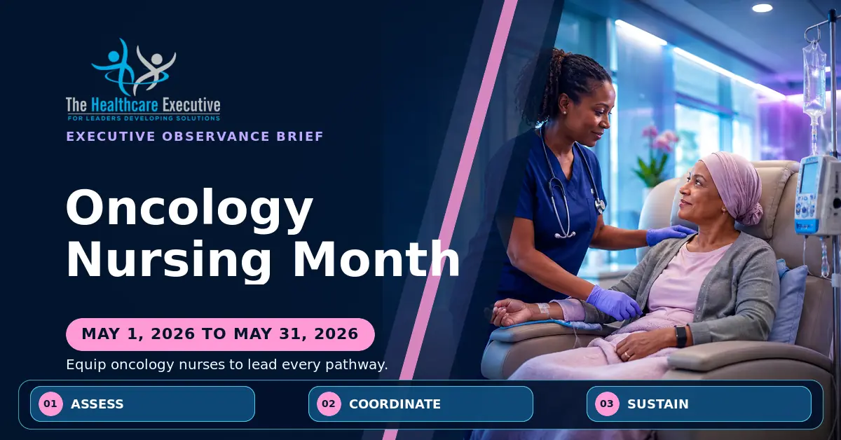 Oncology Nursing Month 2026 executive observance hero.