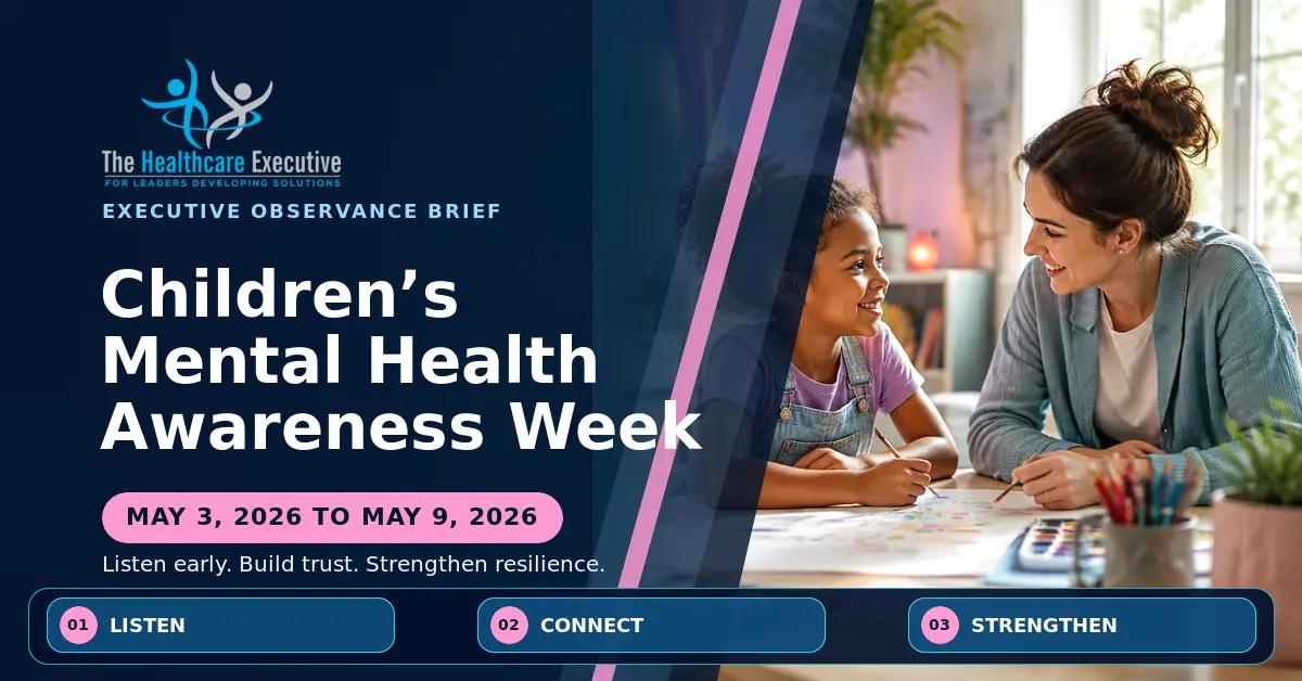 Children’s Mental Health Awareness Week 2026 executive observance hero.