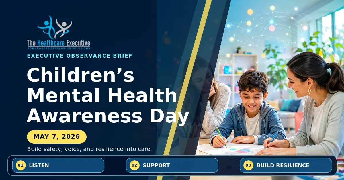 Children’s Mental Health Awareness Day 2026 executive observance hero.