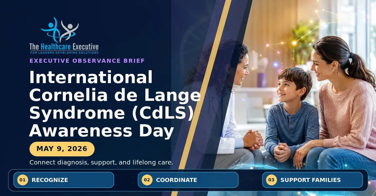 International Cornelia de Lange Syndrome (CdLS) Awareness Day 2026 executive observance hero.