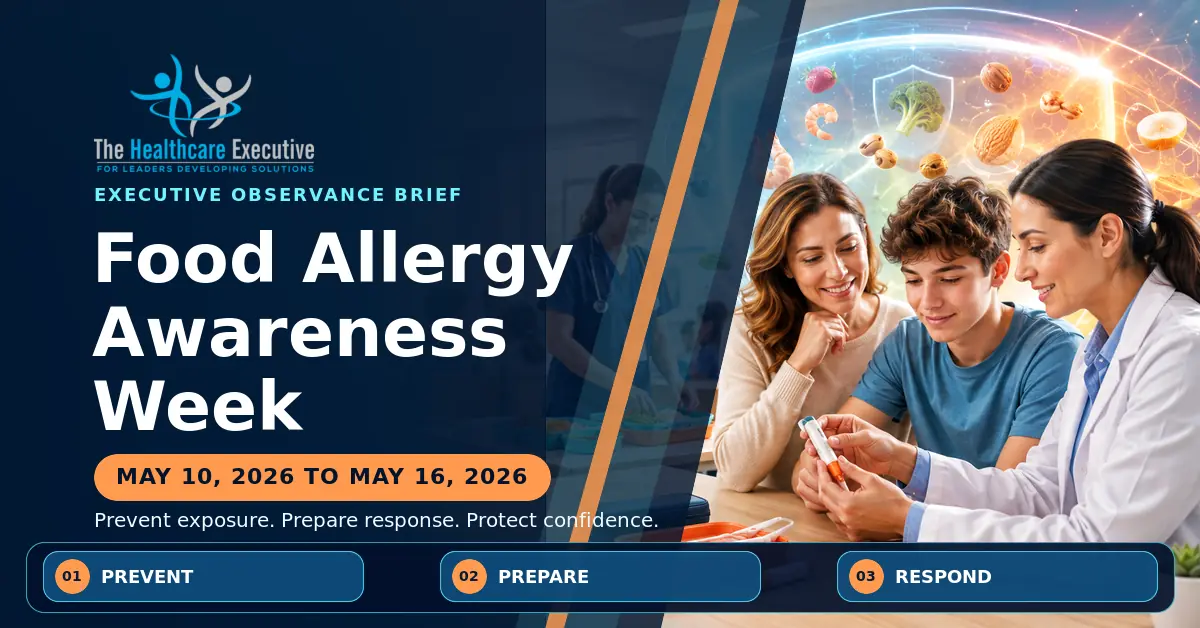 Food Allergy Awareness Week 2026 executive observance hero.
