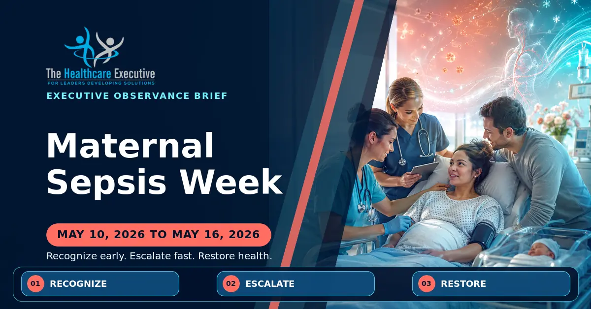 Maternal Sepsis Week 2026 executive observance hero.