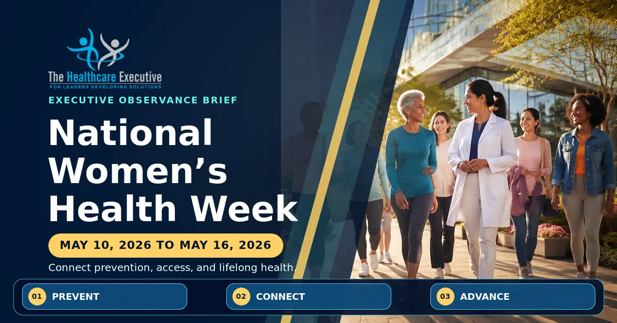 National Women’s Health Week 2026 executive observance hero.