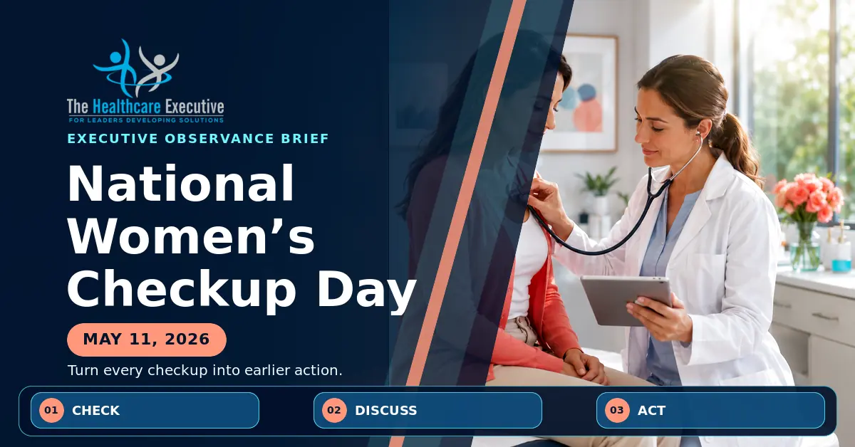 National Women’s Checkup Day 2026 executive observance hero.