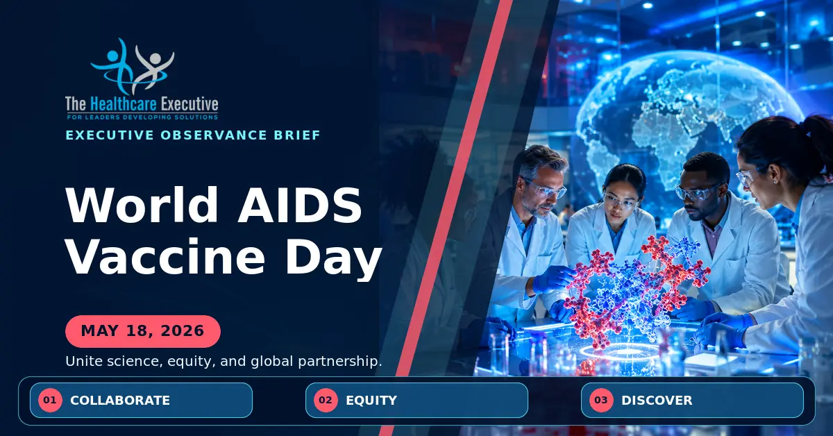 World AIDS Vaccine Day 2026 executive observance hero.