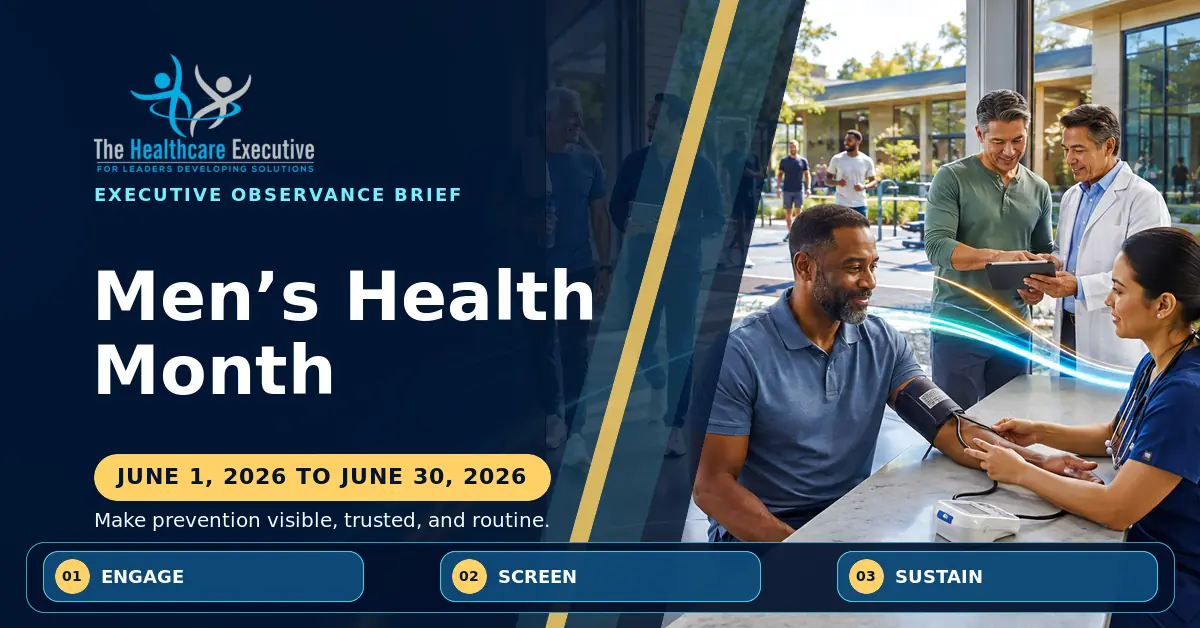 Men’s Health Month 2026 executive observance hero.