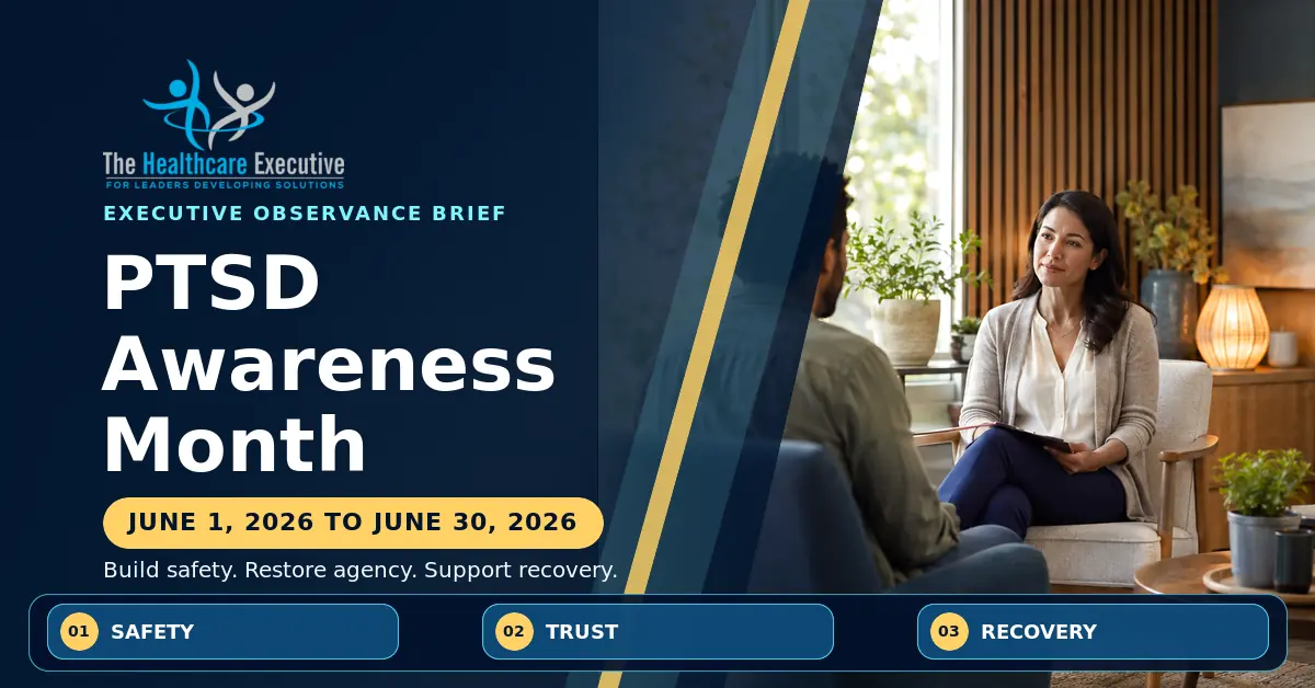 PTSD Awareness Month 2026 executive observance hero.
