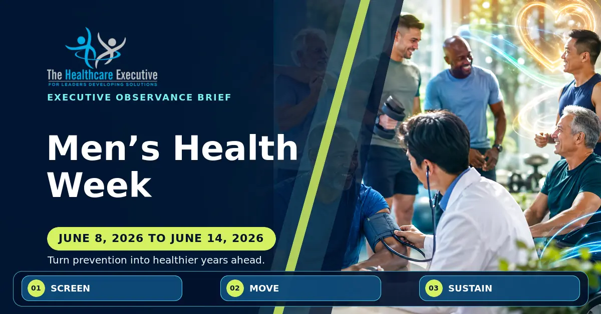 Men’s Health Week 2026 executive observance hero.
