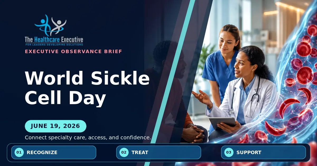 World Sickle Cell Day 2026 executive observance hero.