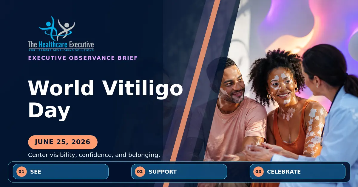 World Vitiligo Day 2026 executive observance hero.