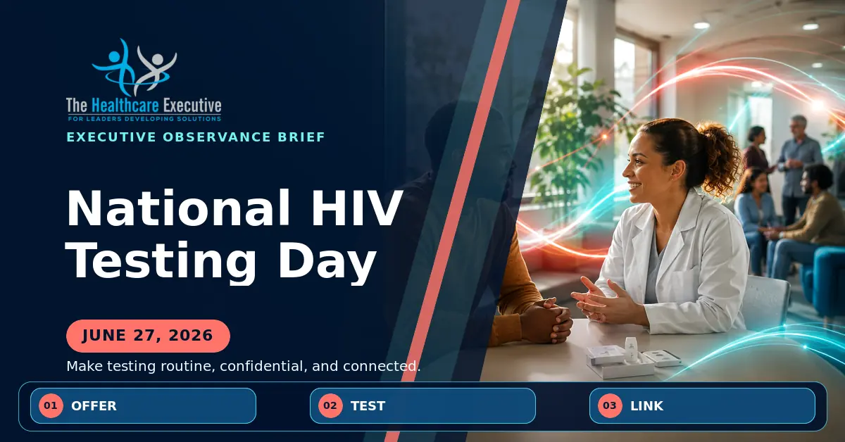 National HIV Testing Day 2026 executive observance hero.
