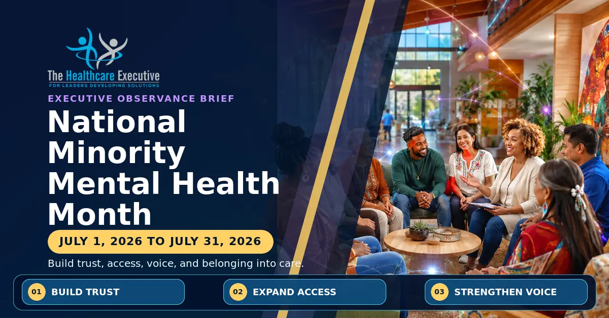 National Minority Mental Health Month 2026 executive observance hero.