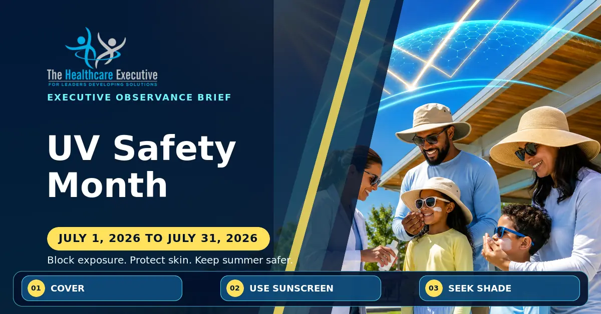 UV Safety Month 2026 executive observance hero.