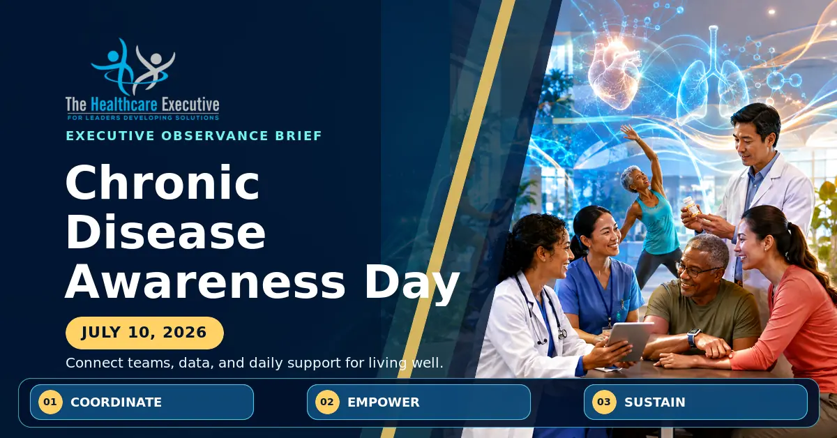 Chronic Disease Awareness Day 2026 executive observance hero.