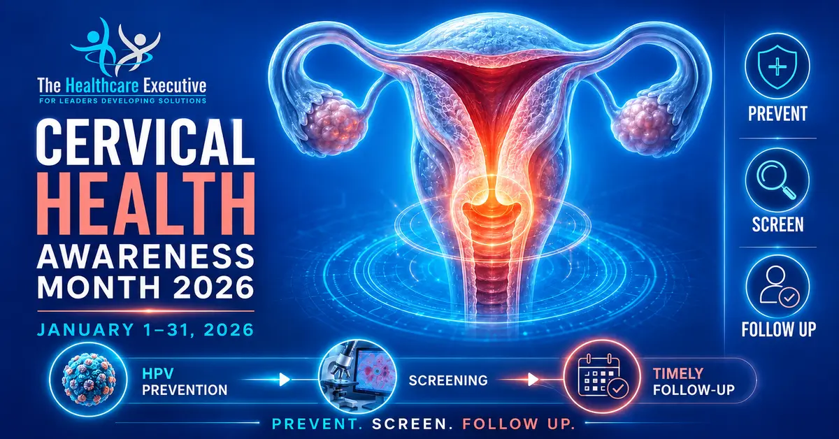 Cervical Health Awareness Month 2026 executive observance hero.
