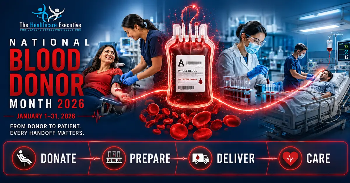 National Blood Donor Month 2026 executive observance hero.