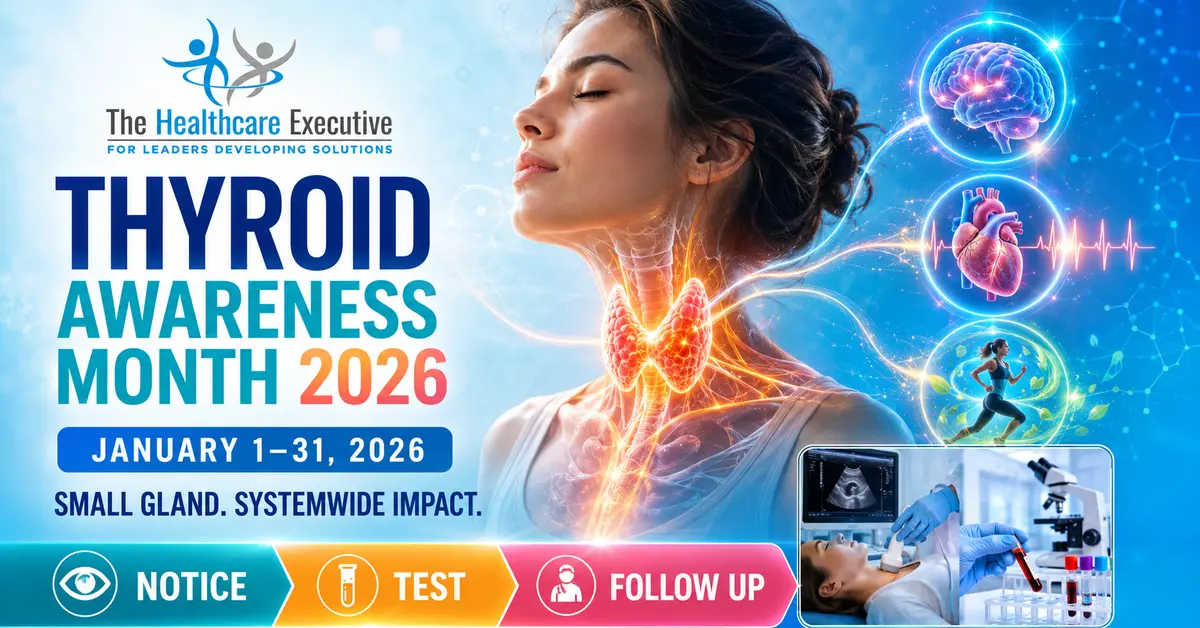 Thyroid Awareness Month 2026 executive observance hero.