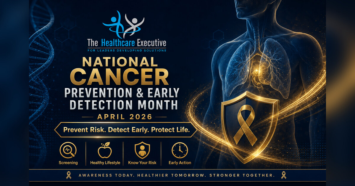 National Cancer Prevention and Early Detection Month 2026 healthcare observance hero.