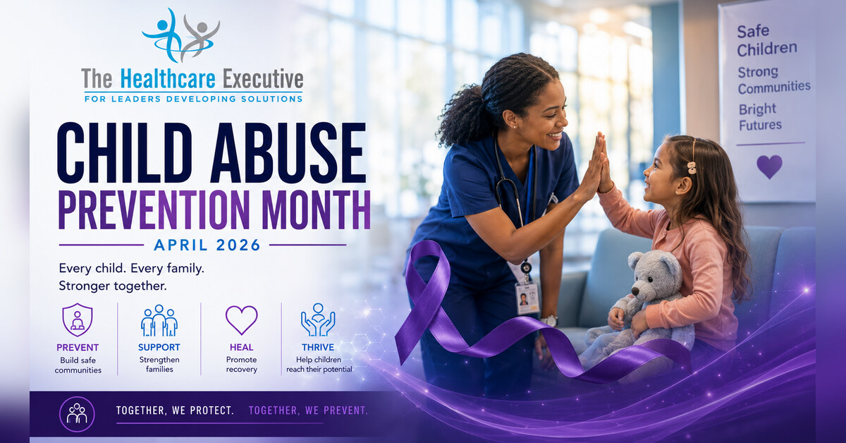 National Child Abuse Prevention Month 2026 healthcare observance hero.