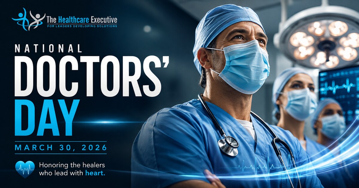 National Doctors’ Day 2026 approved hero honoring physicians and surgical teams in a hospital operating environment.